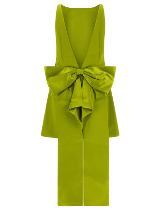 Мини SELF PORTRAIT Maxi bow dress (AW26008SGGREEN) #