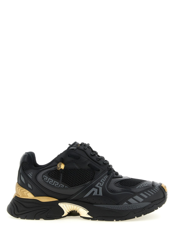 Кроссовки VERSACE Mesh and leather sneakers (10261881A191066BL5J) #1