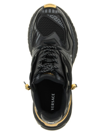Кроссовки VERSACE Mesh and leather sneakers (10261881A191066BL5J) #