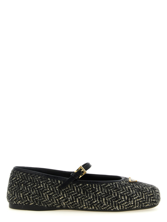 Балетки PRADA Mary Jane whale with logo (1F689OF00517WTF0964) #1