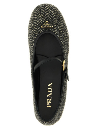 Балетки PRADA Mary Jane whale with logo (1F689OF00517WTF0964) #