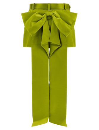 Макси SELF PORTRAIT Maxi bow skirt (AW26008SKGGREEN) #
