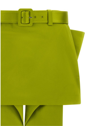 Макси SELF PORTRAIT Maxi bow skirt (AW26008SKGGREEN) #