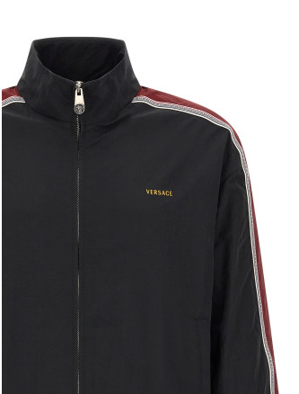 Повседневная куртка VERSACE Craquelé-effect blouson (10254681A175891B000) #