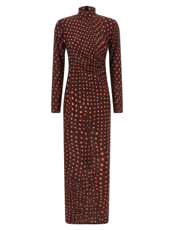 Макси STELLA MCCARTNEY Polka dot mesh dress (6J04773SQA756107) #1