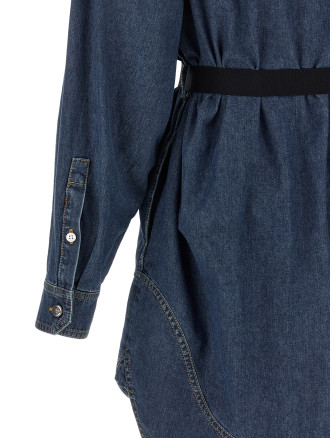 Мини VERSACE Chambray denim dress (10256571A186401D880) #