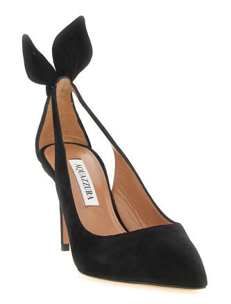 Высокие каблуки AQUAZZURA 'Bow Tie' (DENMIDP0SUEBLACK) #
