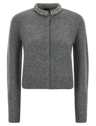 Свитер, кардиган PINKO Jewel collar cardigan