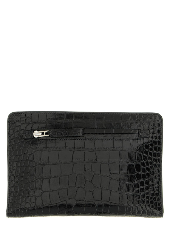 Клатч TOM FORD Croc print leather clutch bag (H0787LCL632YNAA) #1