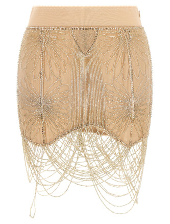 Макси THE ATTICO Beads embroidery skirt