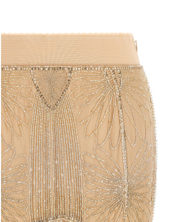 Макси THE ATTICO Beads embroidery skirt (261WCR00165EMB037RA298) #