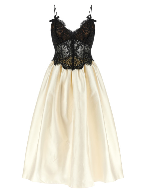 Платье SELF PORTRAIT Dress with bodice (AW26023MCCREAM) #1