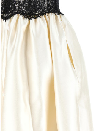 Платье SELF PORTRAIT Dress with bodice (AW26023MCCREAM) #
