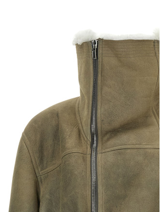 Кожаная куртка RICK OWENS 'Cropped Flight' (RP02F5727LSHCTS4871) #