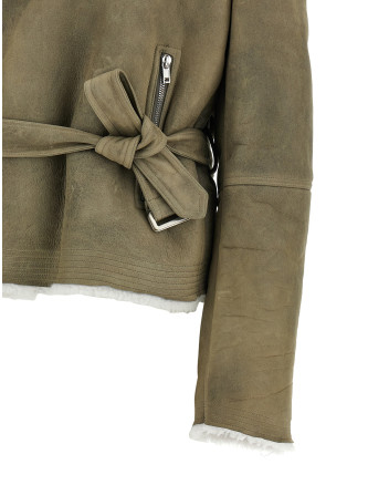 Кожаная куртка RICK OWENS 'Cropped Flight' (RP02F5727LSHCTS4871) #