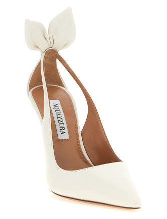 Высокие каблуки AQUAZZURA 'Bow Tie' (DENHIGP0NAPWHITE) #