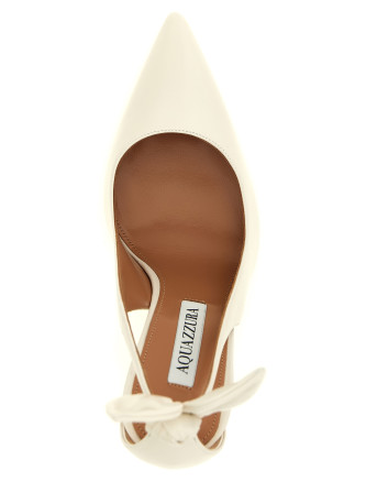 Высокие каблуки AQUAZZURA 'Bow Tie' (DENHIGP0NAPWHITE) #