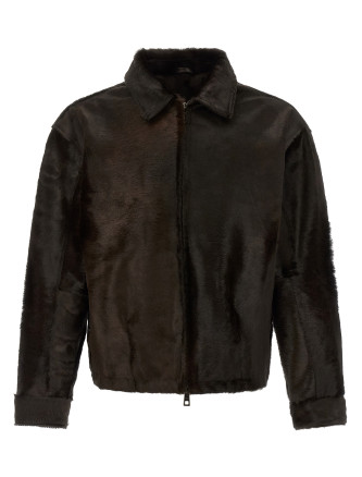 Кожаная куртка GIORGIO BRATO Pony hair jacket