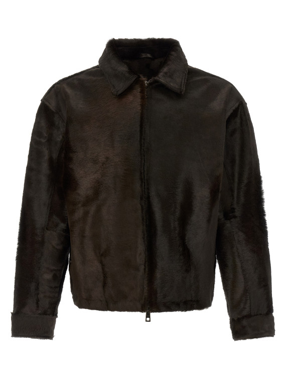 Кожаная куртка GIORGIO BRATO Pony hair jacket (GU27F28005BCHTMORO) #1