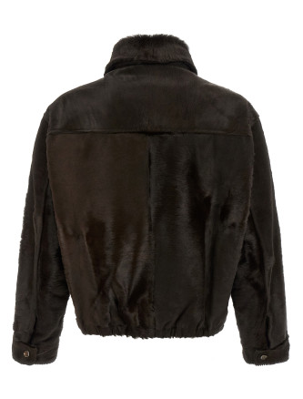Кожаная куртка GIORGIO BRATO Pony hair jacket (GU27F28005BCHTMORO) #