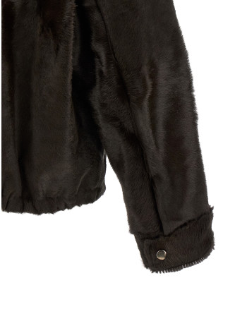 Кожаная куртка GIORGIO BRATO Pony hair jacket (GU27F28005BCHTMORO) #
