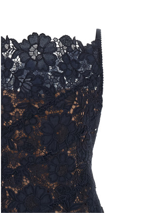 Миди SELF PORTRAIT 'Spiral lace' (AW26043MNNAVY) #