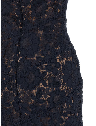 Миди SELF PORTRAIT 'Spiral lace' (AW26043MNNAVY) #