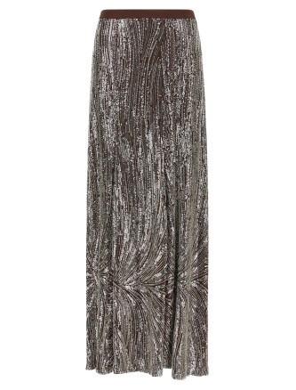 Юбка PACO RABANNE Sequin and pearl skirt