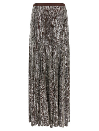 Юбка PACO RABANNE Sequin and pearl skirt (26AJJU230PO0531M907) #
