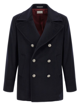 Пальто, тренч BRUNELLO CUCINELLI Peacoat coat