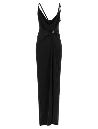 Макси COPERNI Metallic logo dress (COPR205F5022BLK) #