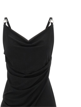 Макси COPERNI Metallic logo dress (COPR205F5022BLK) #