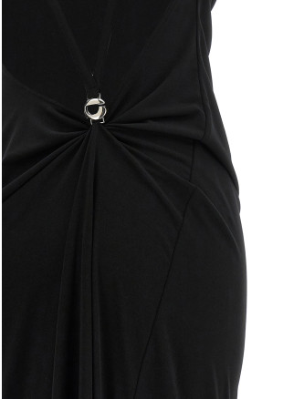 Макси COPERNI Metallic logo dress (COPR205F5022BLK) #