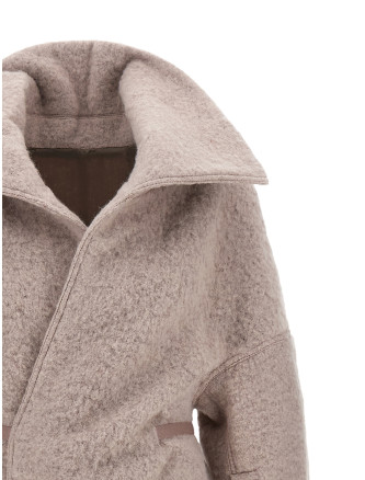 Пальто, тренч RICK OWENS 'Dracucollar Belted' (RP02F5907WPA23) #
