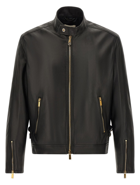 Кожаная куртка VERSACE Biker jacket (10270501A189801B000) #1