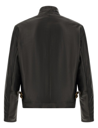 Кожаная куртка VERSACE Biker jacket (10270501A189801B000) #