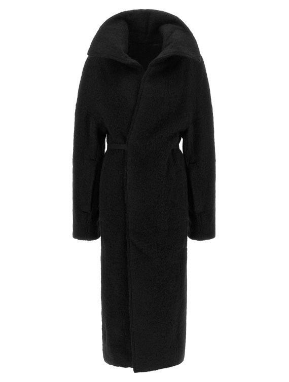 Пальто, тренч RICK OWENS 'Dracucollar Belted' (RP02F5907WPA09) #1