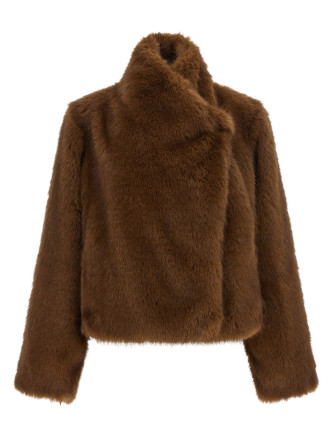 'Farrah First' eco-fur coat
