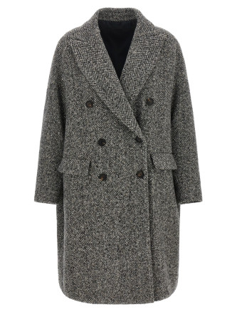 'Dazzling' chevron coat