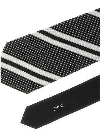 Галстук, папильон SAINT LAURENT Jacquard diagonal striped tie (A002HA3Y0099160) #