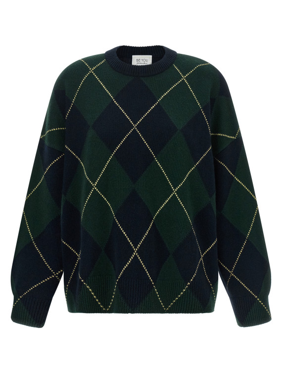 Свитер, кардиган BE YOU Diamond-shaped crew neck sweater (CD1226F6Z20) #1