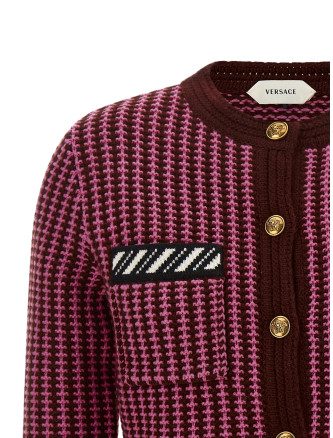 Свитер, кардиган VERSACE Crochet cardigan (10265461A190522P6H0) #