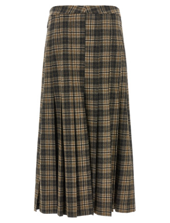 Мини BRUNELLO CUCINELLI Tartan skirt (MD008G4107C001) #
