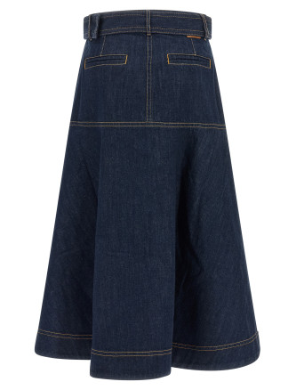 Миди ZIMMERMANN Denim skirt (0520SF26RHABL) #