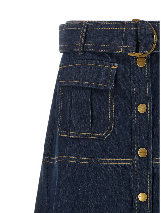 Миди ZIMMERMANN Denim skirt (0520SF26RHABL) #