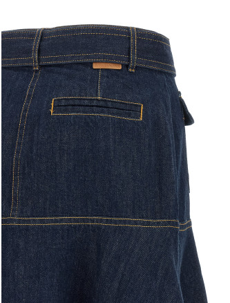 Миди ZIMMERMANN Denim skirt (0520SF26RHABL) #