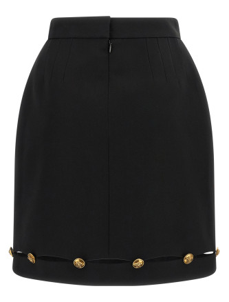 Макси VERSACE Grain De Poudre wool skirt (10269181A177931B000) #