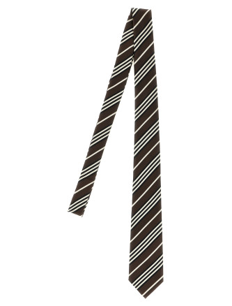 Diagonal striped tie