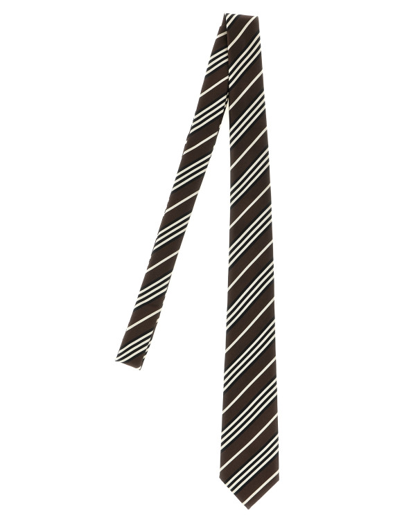 Галстук, папильон SAINT LAURENT Diagonal striped tie (A0014Q3Y0022578) #1