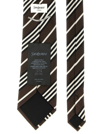 Галстук, папильон SAINT LAURENT Diagonal striped tie (A0014Q3Y0022578) #